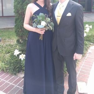 Lulu's Navy Air of Romance Bridesmaid Dress Medium